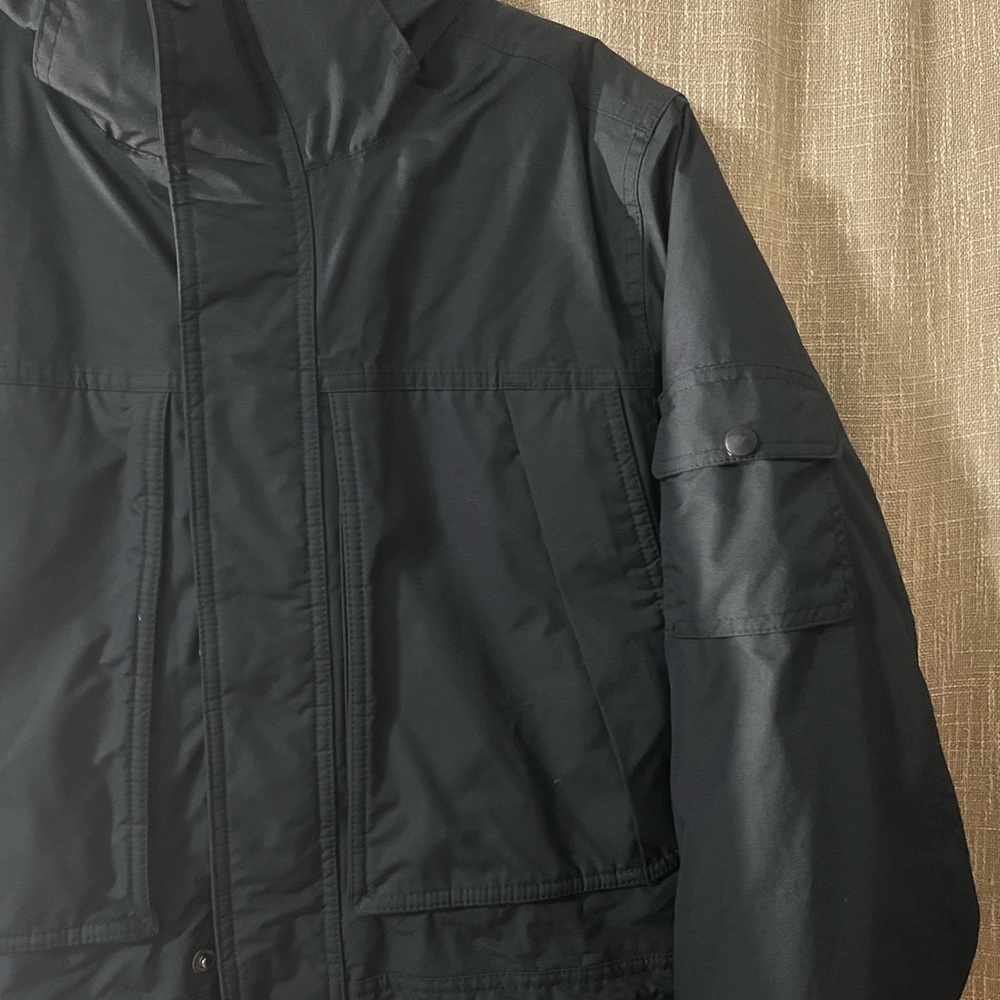 L.L. Bean Black Military Field Jacket with Durable Construction